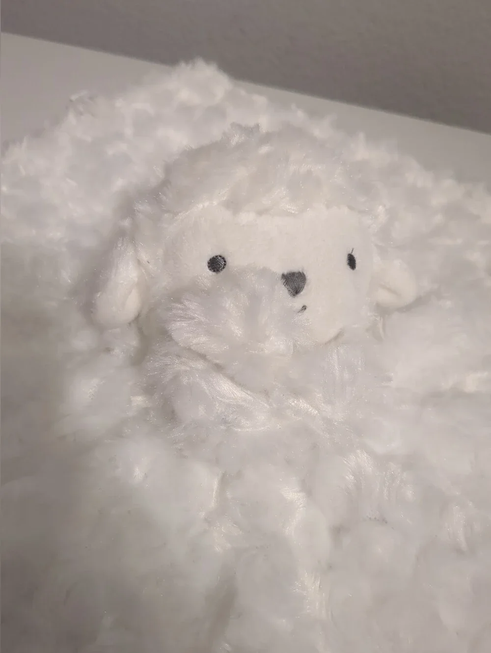 Carter’s Just One You White Lamb Sheep Stars Baby Plush Security Lovey Blanket